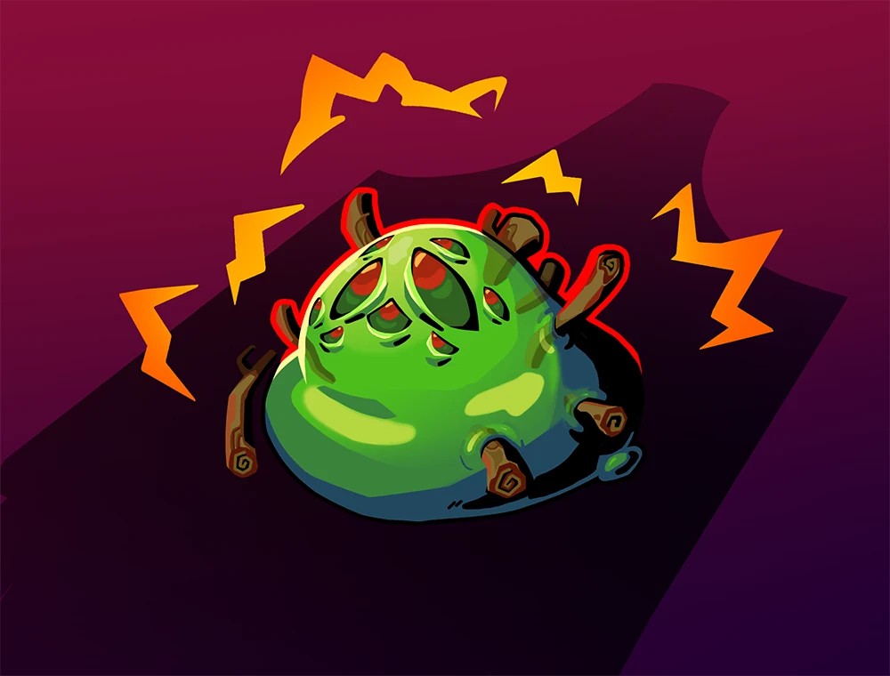 Monarch's Gaze card art, Slay the Spire 2