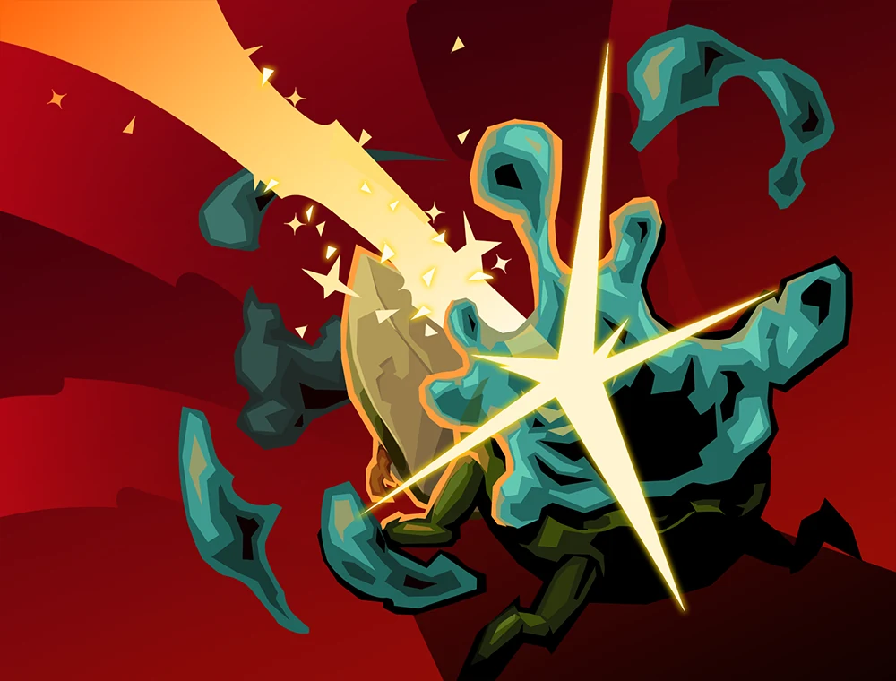 Shining Strike card art, Slay the Spire 2