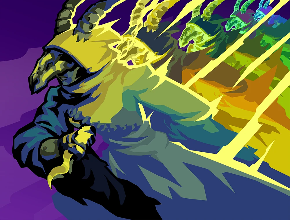 Afterimage card art, Slay the Spire 2