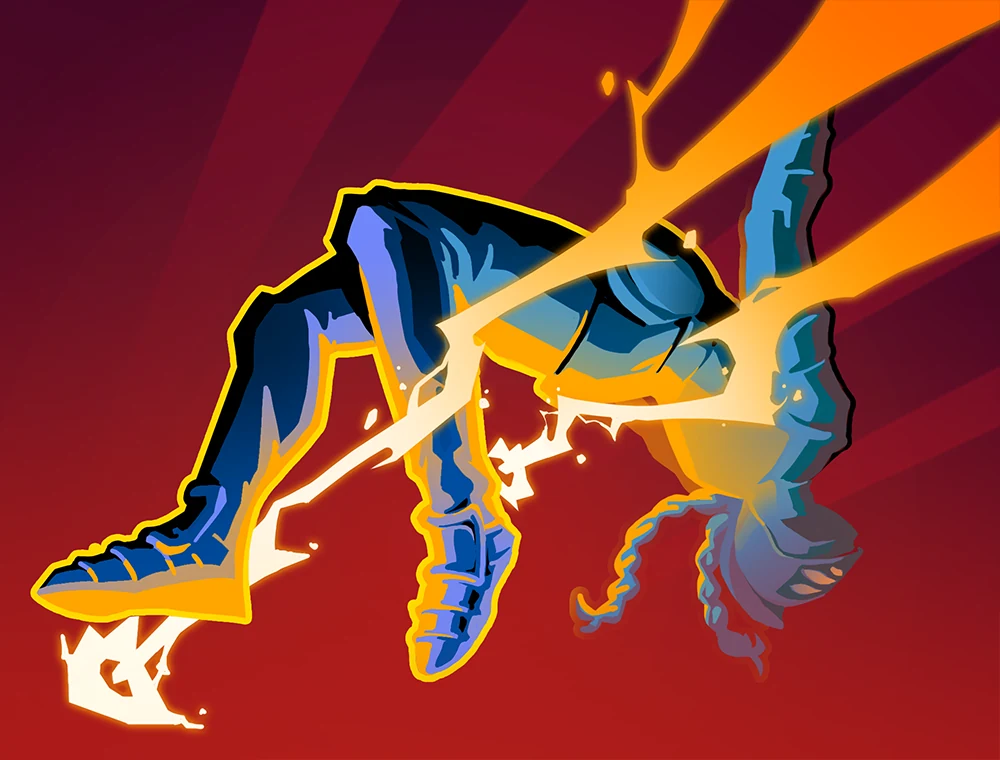 Backflip card art, Slay the Spire 2