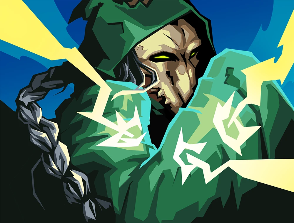 Defend card art, Slay the Spire 2