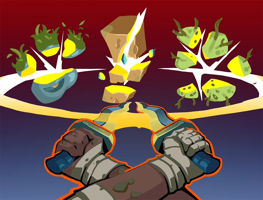 Echoing Slash card art, Slay the Spire 2
