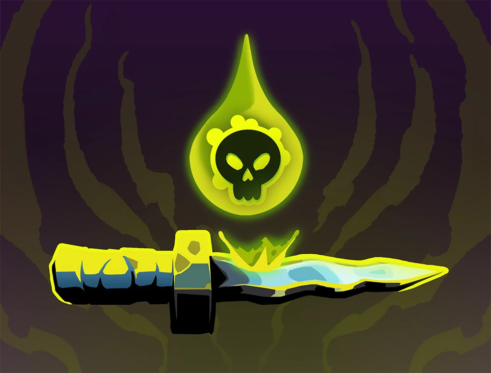Envenom card art, Slay the Spire 2