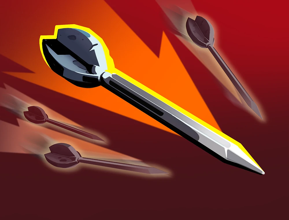 Flechettes card art, Slay the Spire 2