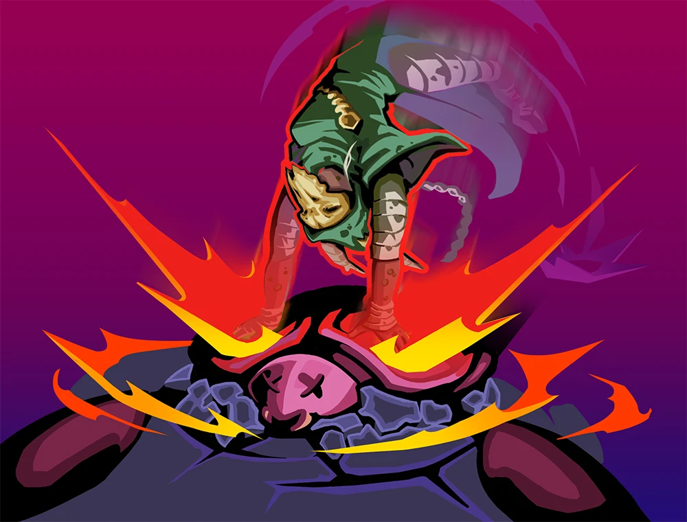 Flick-Flack card art, Slay the Spire 2