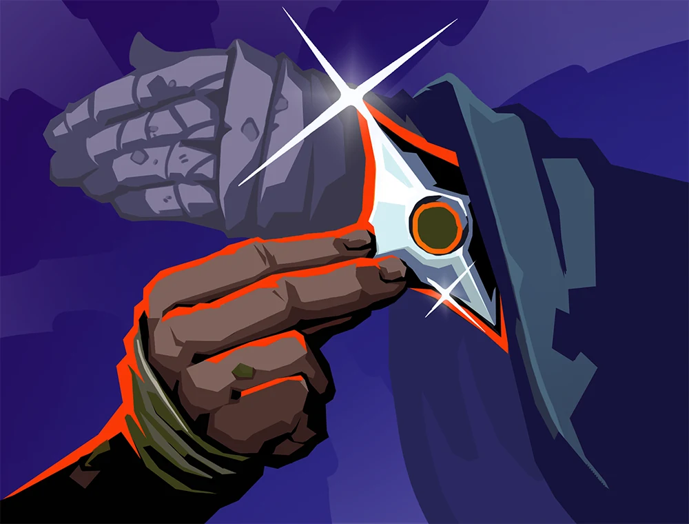 Hand Trick card art, Slay the Spire 2