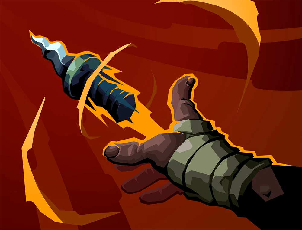 Leading Strike card art, Slay the Spire 2