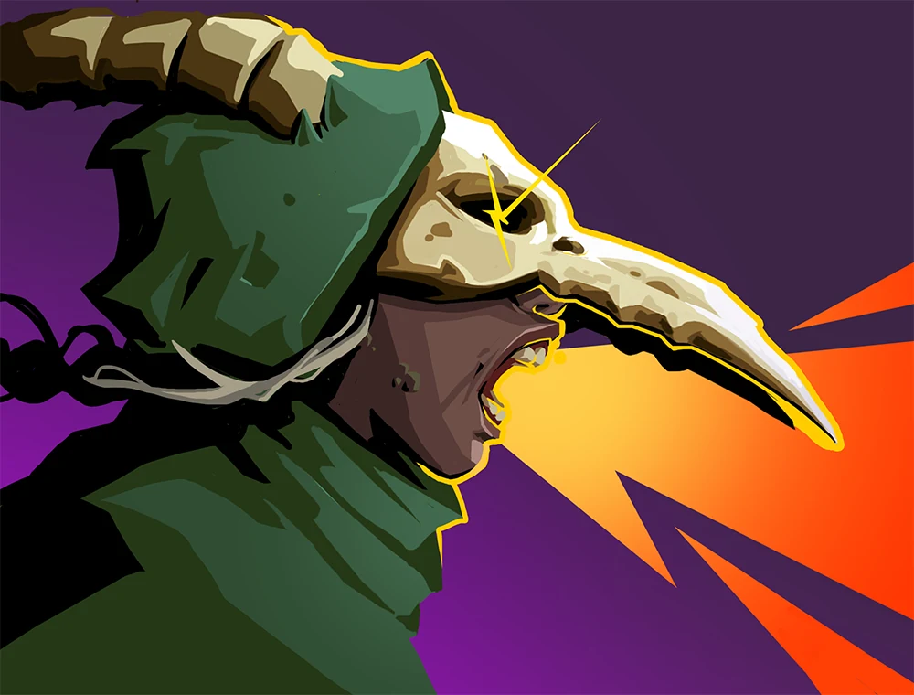 Piercing Wail card art, Slay the Spire 2