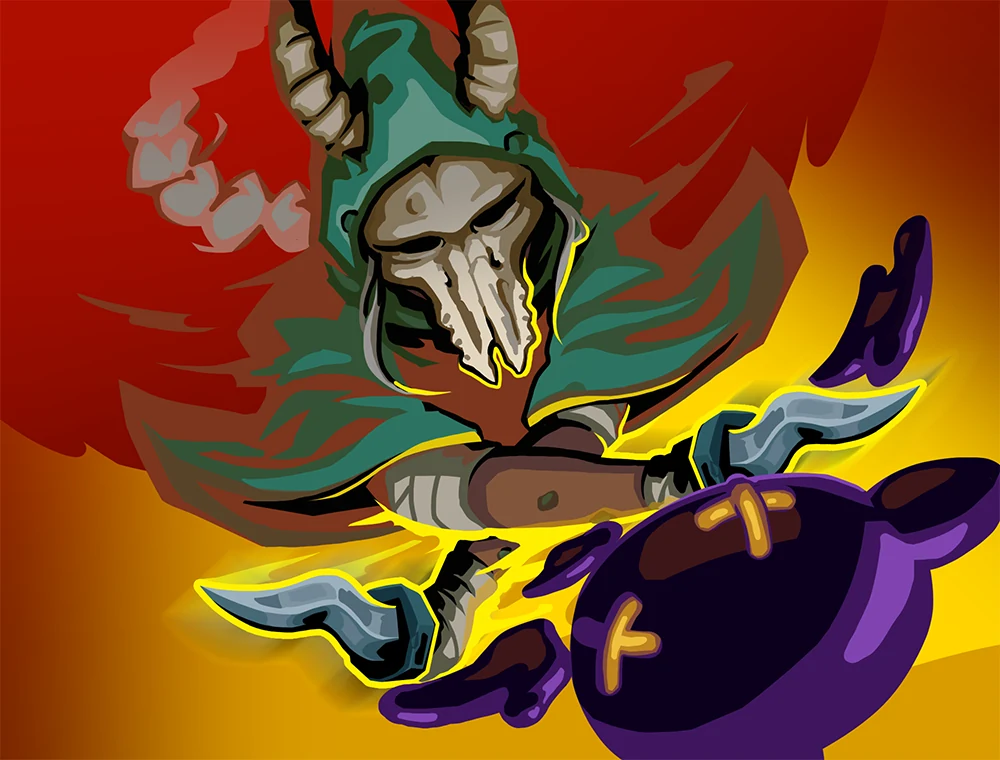 Scare card art, Slay the Spire 2