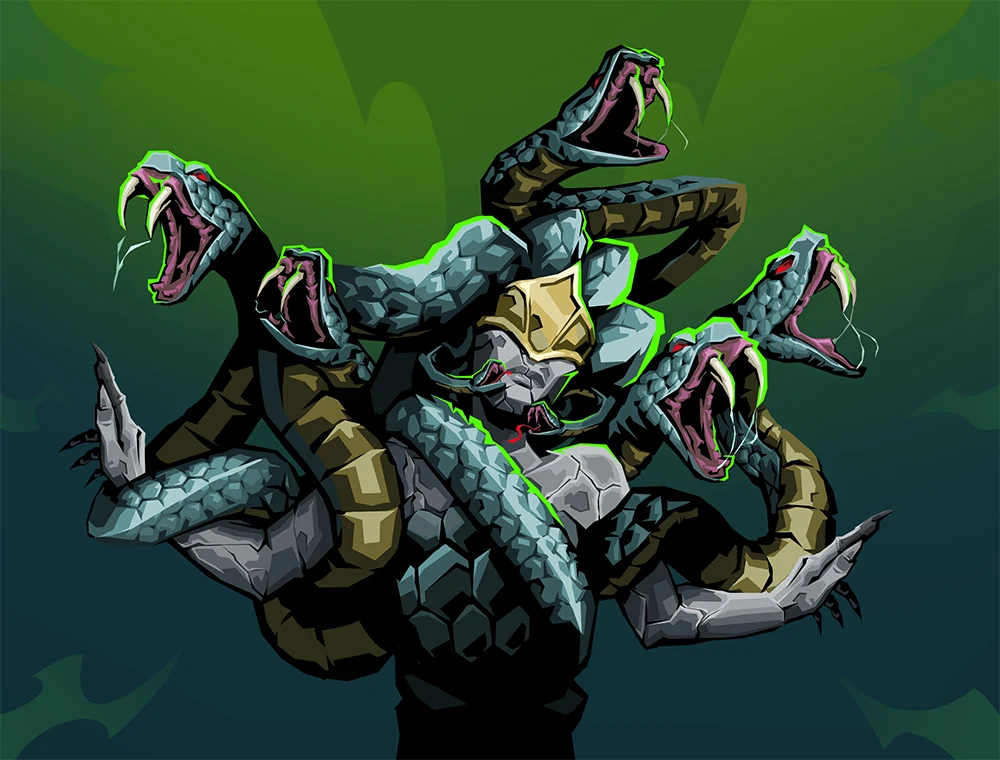 Serpent Form card art, Slay the Spire 2
