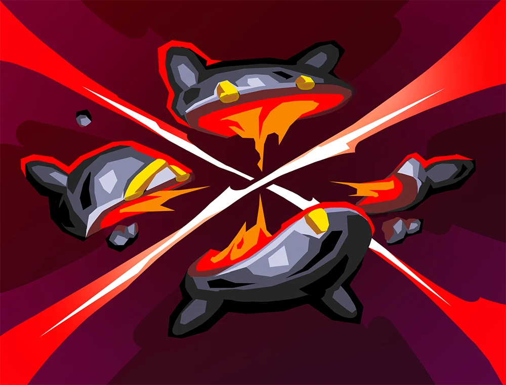 Slice card art, Slay the Spire 2