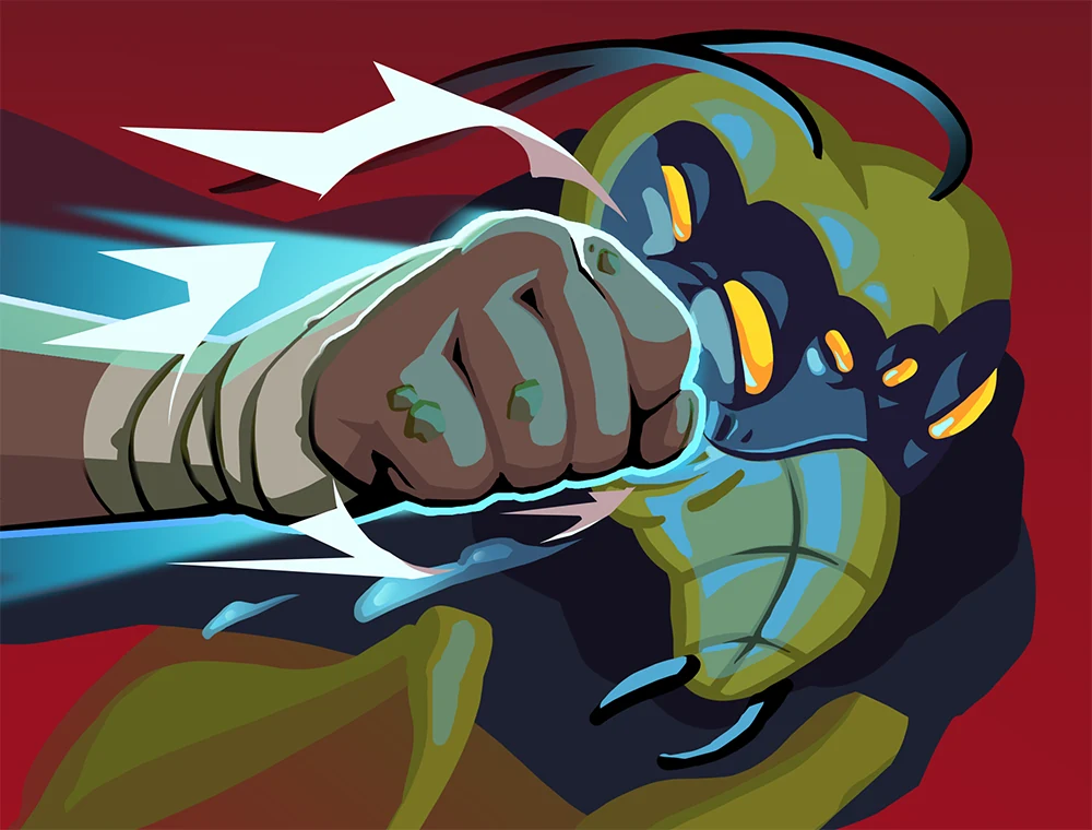 Sucker Punch card art, Slay the Spire 2