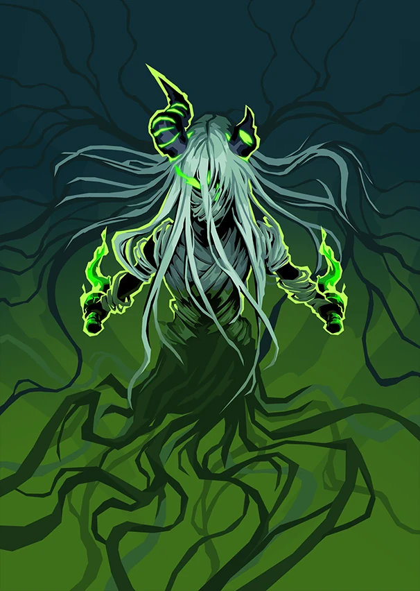 Wraith Form card art, Slay the Spire 2