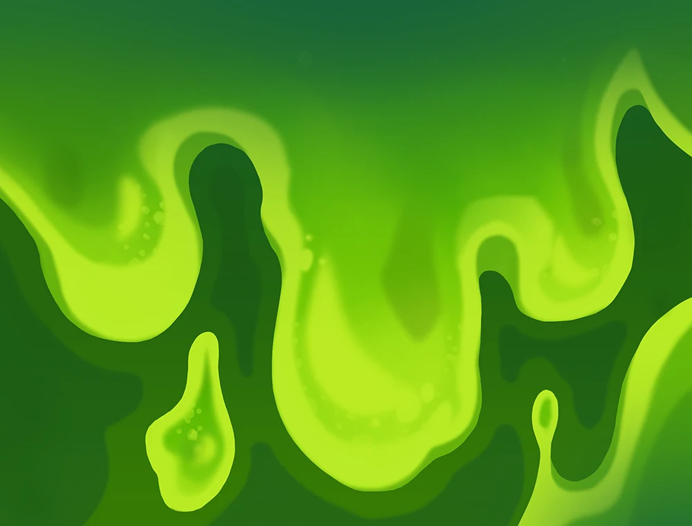 Slimed card art, Slay the Spire 2