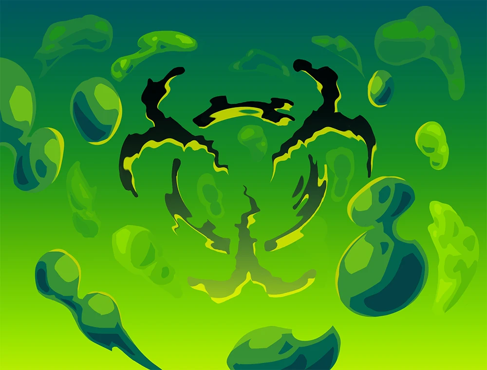 Toxic card art, Slay the Spire 2